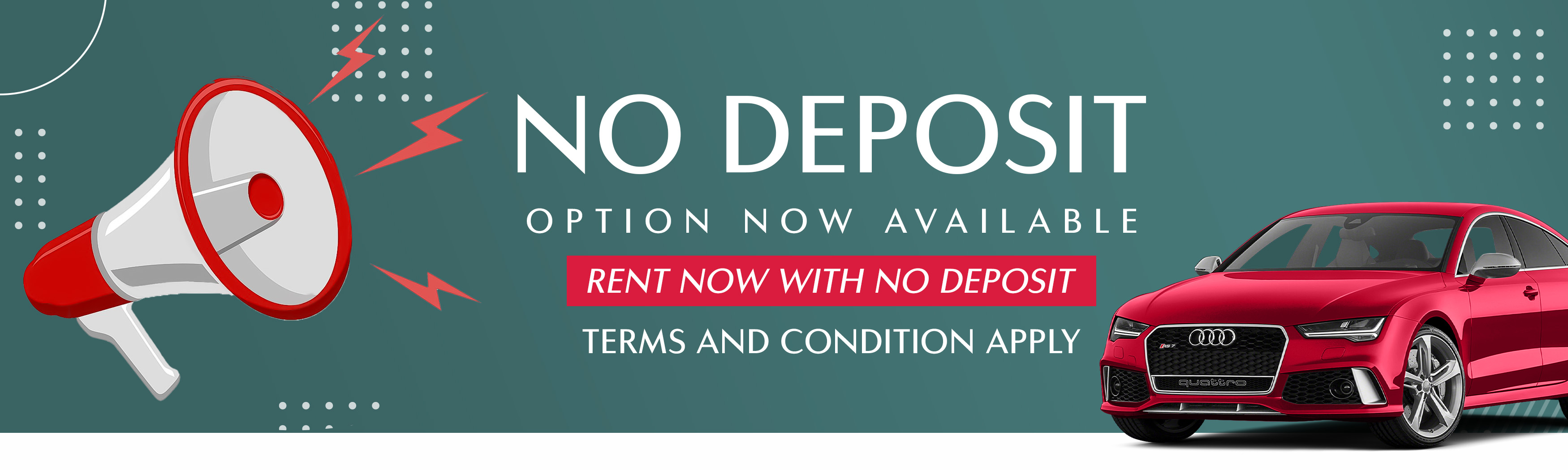 No deposit banner