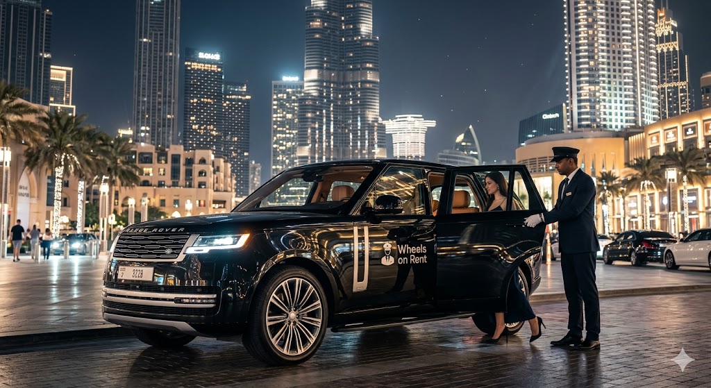 Range Rover Rental Dubai Zero Deposit with Chauffeur | Wheels on Rent