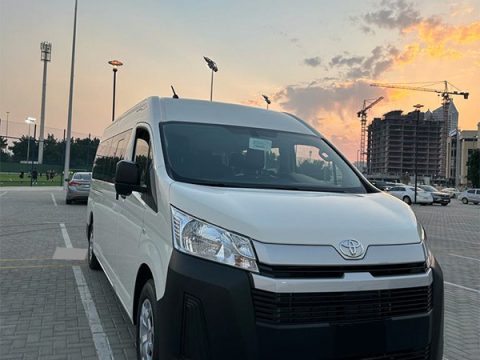 Toyota Hiace for Rent with Driver in Dubai Abu Dhabi