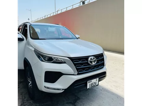 Rent Toyota Fortuner SUV with Driver in Dubai Abu Dhabi Sharja UAE