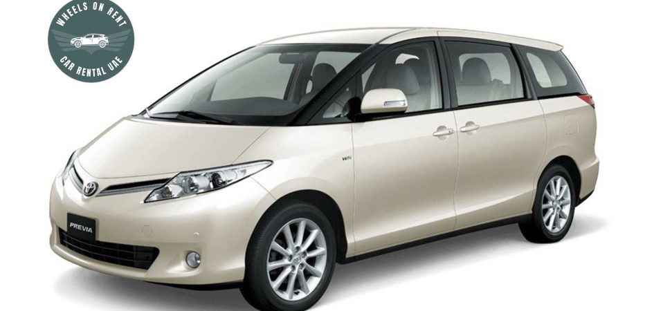 Rent Toyota Previa Van in Dubai Abu Dhabi Sharjah UAE