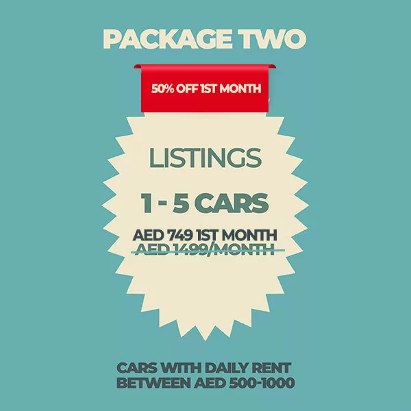 50 % Off on 1st Month Car Rental Promotion Dubai Abu Dhabi Sharjah UAE Package 2