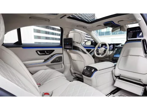 Rent Mercedes S Class with Driver in Dubai Abu Dhabi Sharjah Ajman UAE Cheap Hourly Rate Daily Weekly