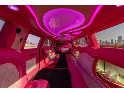 Rent Pink Limousine Dubai Abu Dhabi Sharjah UAE