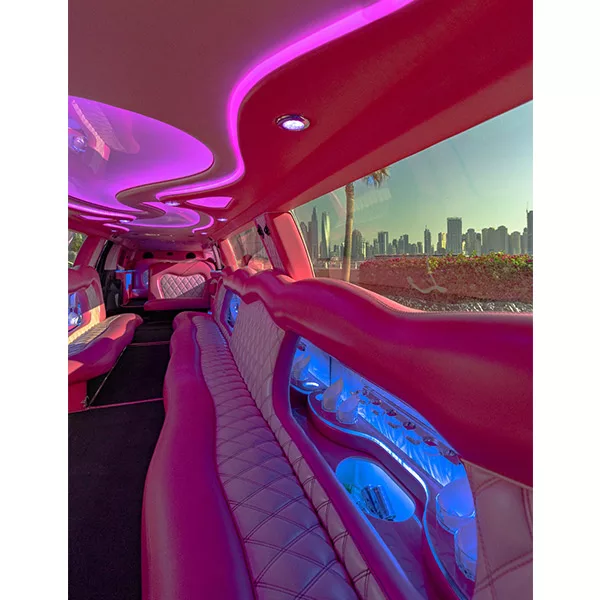 Rent Pink Limousine Dubai Abu Dhabi UAE