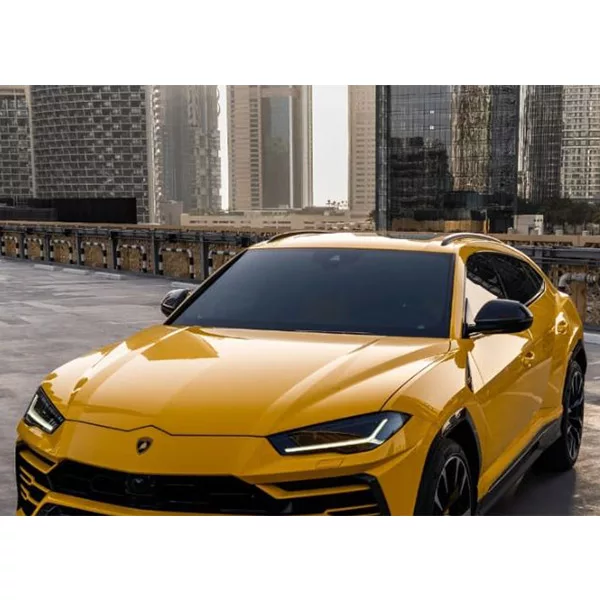 Rent Lamborghini URUS Yellow Sports SUV Car in Dubai UAE