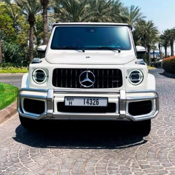 Rent Mercedes G63 Wagon White in Dubai UAE