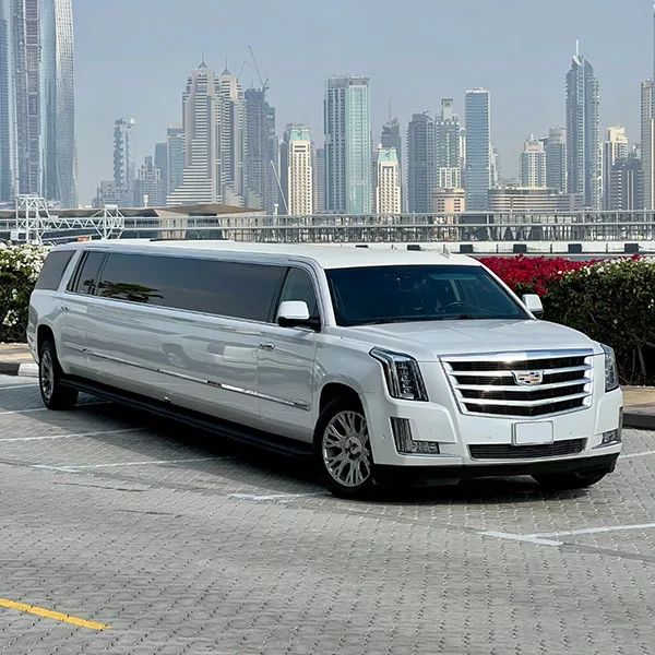 Rent Cadillac Escalade Limousine 20 Seater in Dubai Abu Dhabi Sharjah UAE