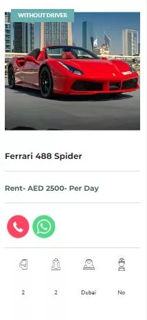 Rent Red Ferrari in Dubai Abu Dhabi UAE