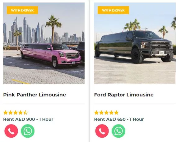 Rent a Limousine in Dubai UAE