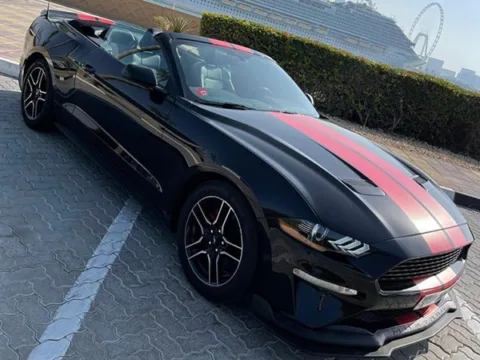 Rent Black Ford Mustang in Dubai UAE