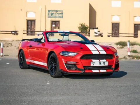 Rent Red Mustang GT in Dubai UAE
